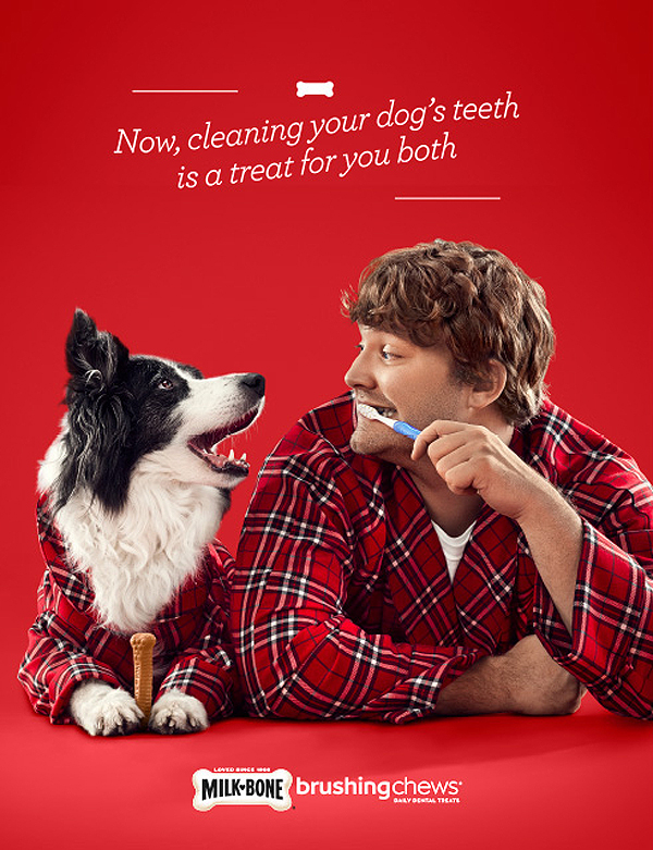 milk bone print ad Robes by Jessica Louise